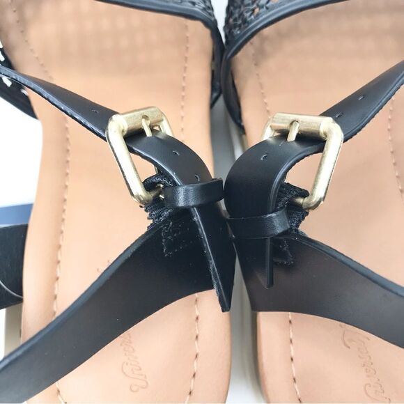 Universal Threads NEW Black Mesh Memory Foam Platform Sandals - Picture 8 of 12